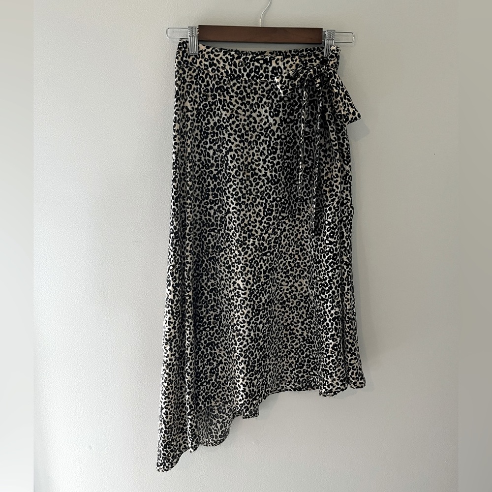Satin midi skirt